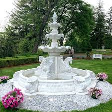 Tiered Marble Outdoor Water Fountains