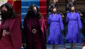 But the undisputed showstopper of the day, to judge by the rapture online, was michelle obama in another monochromatic standout in a maroon look by sergio hudson, a black american designer. 3pqnczh Cglakm