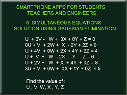 6 simultaneous equation calculator phone