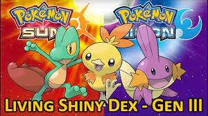 COMPLETE LIVING SHINY DEX: Generation 3 - Updated for Pokemon Sun and Moon  - YouTube