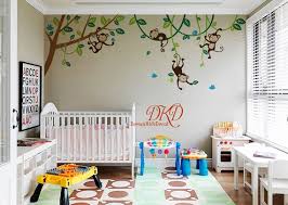 Nursery Wall Decal Jungle Monkey Wall
