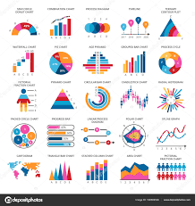 Business Data Graphs Vector Financial And Marketing Charts