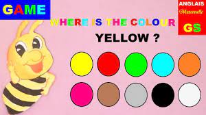 10 couleurs en anglais pour les petits : jeu intuitif en maternelle -  YouTube