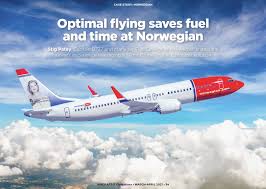 flying saves fuel and time at norwegian