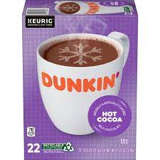 dunkin hot cocoa keurig k cup pods