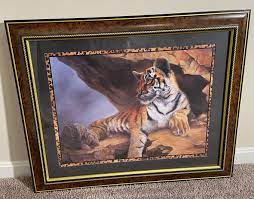 home interiors tiger framed picture 27