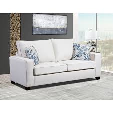 Relay Mist Sofa With Two Throw Pillows