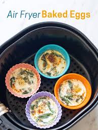 air fryer baked eggs recipe in air