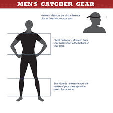 Softball Rampage Baseball Catchers Gear Size Chart