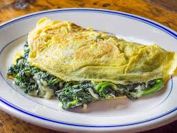 floine omelette with spinach and