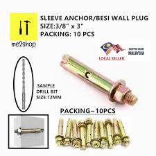 Sleeve Anchor Metal Wall Plug Besi