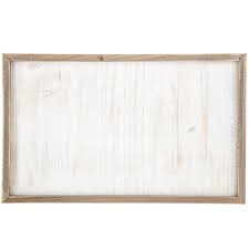 whitewash framed wood wall decor