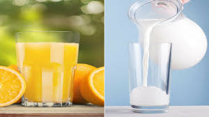 orange juice vs milk which is a better