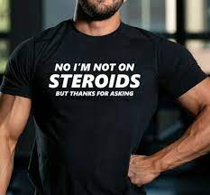 mens funny gym t shirt no i m not on