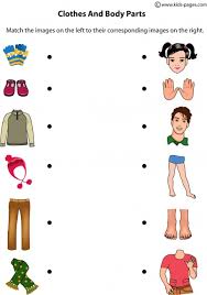 The worksheets and activities in this unit feature a lot of body parts vocabulary such as runny nose, black eye, sore throat, and broken leg. Body Parts And Clothes Worksheet