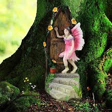fairy door for outdoor elf door statues