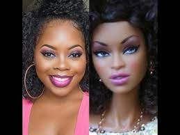 black barbie inspired makeup tutorial