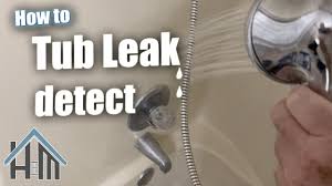 how to tub leak detect ceiling leak