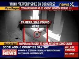 Girl students protest after spy camera found in girls' hostel in Noida -  video Dailymotion