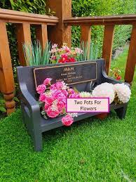 Memorial Dedication Bench Planter