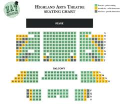 Seating Chart Highland Arts Theatre