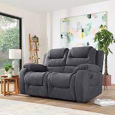 Vancouver 2 Seater Recliner Sofa Slate