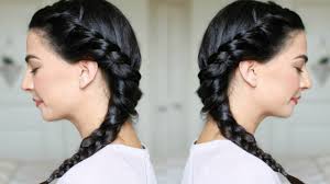 The pull through braid technique will help you to diversify your braided hairstyles with chunky dimensional plaits. Side Braid Hair Tutorial For Beginners Youtube