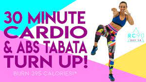 30 minute cardio and abs tabata turn up