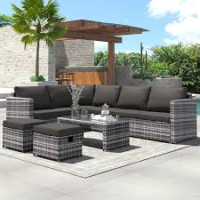 Anvil 7 Piece Outdoor Pe Rattan Wicke