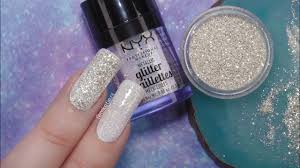 apply loose glitter to your nails