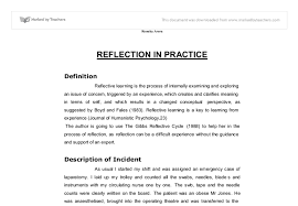     Reflective Essay Examples  Samples