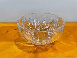 Vintage Large Crystal Bowl Cut Glass