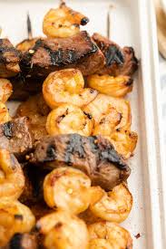 steak and shrimp kabobs the whole cook