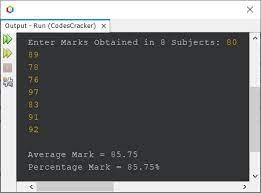 java program to calculate average and