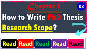 Access to information, resources, and equipment needed to complete your proposed study may not be available; Chapter 1 Introduction Part 01 Research Scope How To Write Phd Thesis Youtube