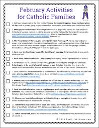 12 activities for catholic families in