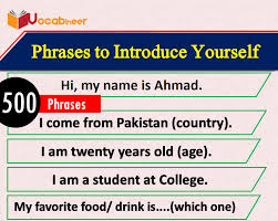 Check spelling or type a new query. How To Introduce Yourself In English In An Interview