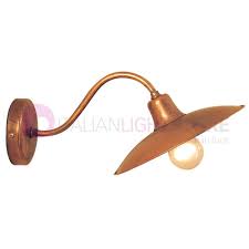 Teo Wall Lamp Rustic Wall Antique Brass