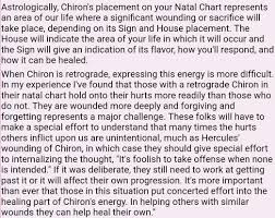 Natal Chiron Retrograde Astrology Chart Astrology Chiron