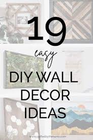19 easy diy wall decor ideas crafted
