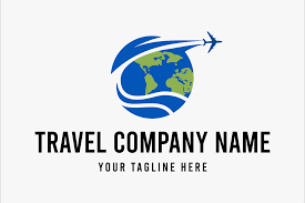 world travel agency logo designs vector