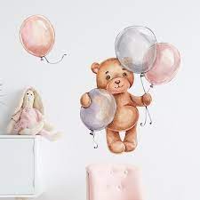 Cute Teddy Bear Wall Stickers Baby
