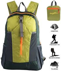 Amazon Com Ultra Lightweight Packable Water Resistant Travel Hiking Backpack Handy Foldable Daypack 20l Clothing