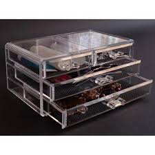 acrylic make up 4 drawer organizer