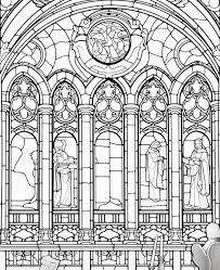 Coloring Page Of A Stained Glass Window