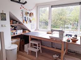 small space sewing studio stitched