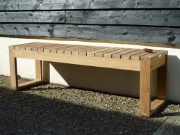 designer ocean teak garden bench at