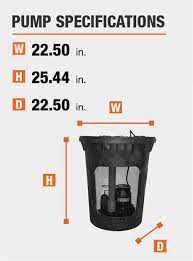 Everbilt 3 10 Hp Pre Plumbed Sump Pump