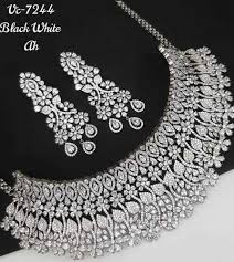 american diamond necklace set at best