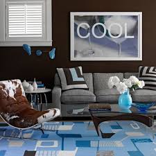 blue and brown living room ideas